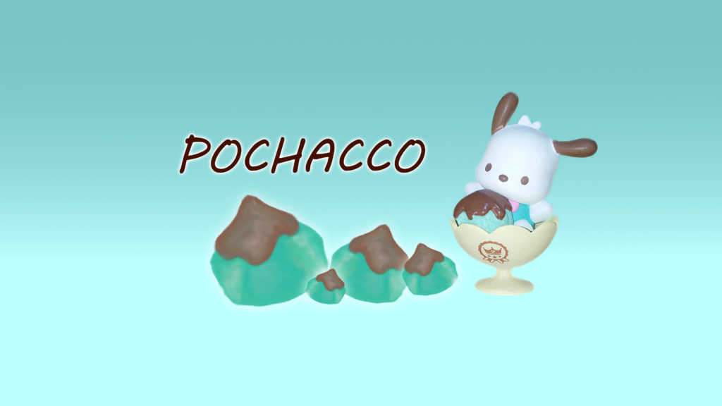 ガチャ Love チョコミントのポチャッコを紹介 ハローキティ シナモンロールなど全5種類 Yorimichiブログ